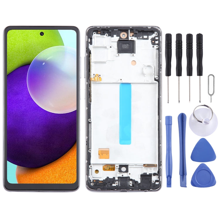 For Samsung Galaxy A52 4G SM-A525 incell Material LCD Screen and Digitizer Full Assembly with Frame, Not Supporting Fingerprint Identification          ...
