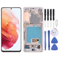 Schermo LCD originale e digitalizzatore assemblaggio completo con cornice per Samsung Galaxy S21 4G/S21 5G SM-G990 SM-G991                              ...
