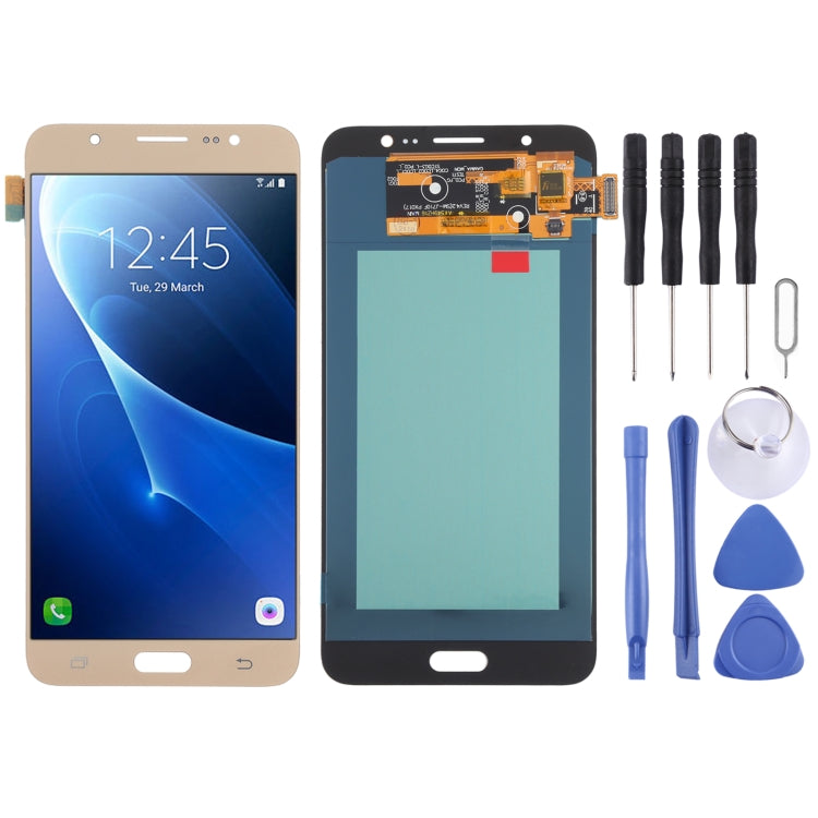 OLED Material LCD Screen and Digitizer Full Assembly for Samsung Galaxy J7 (2016) SM-J710, For Galaxy J7 (2016)(OLED)                                   ...