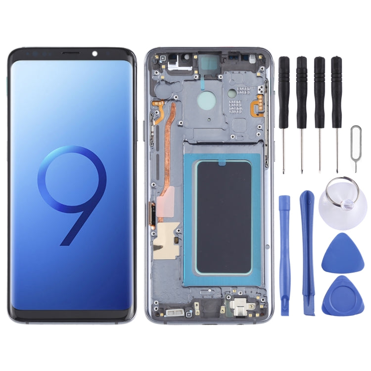 OLED Material LCD Screen and Digitizer Full Assembly with Frame for Samsung Galaxy S9+ SM-G965, For Samsung Galaxy S9+(OLED Material)                   ...