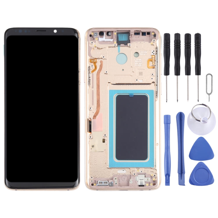 OLED Material LCD Screen and Digitizer Full Assembly with Frame for Samsung Galaxy S9+ SM-G965, For Samsung Galaxy S9+(OLED Material)                   ...