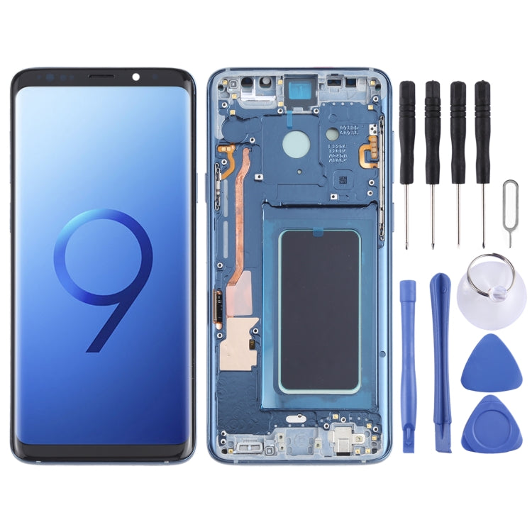 OLED Material LCD Screen and Digitizer Full Assembly with Frame for Samsung Galaxy S9+ SM-G965, For Samsung Galaxy S9+(OLED Material)                   ...