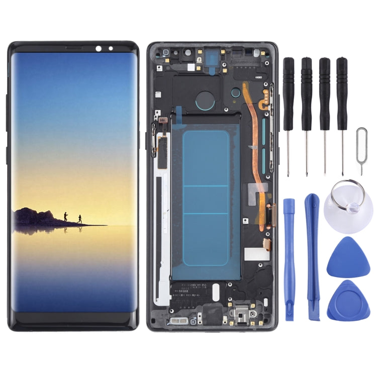 OLED Material LCD Screen and Digitizer Full Assembly with Frame for Samsung Galaxy Note 8 SM-N950, For Samsung Galaxy Note 8(OLED)                      ...