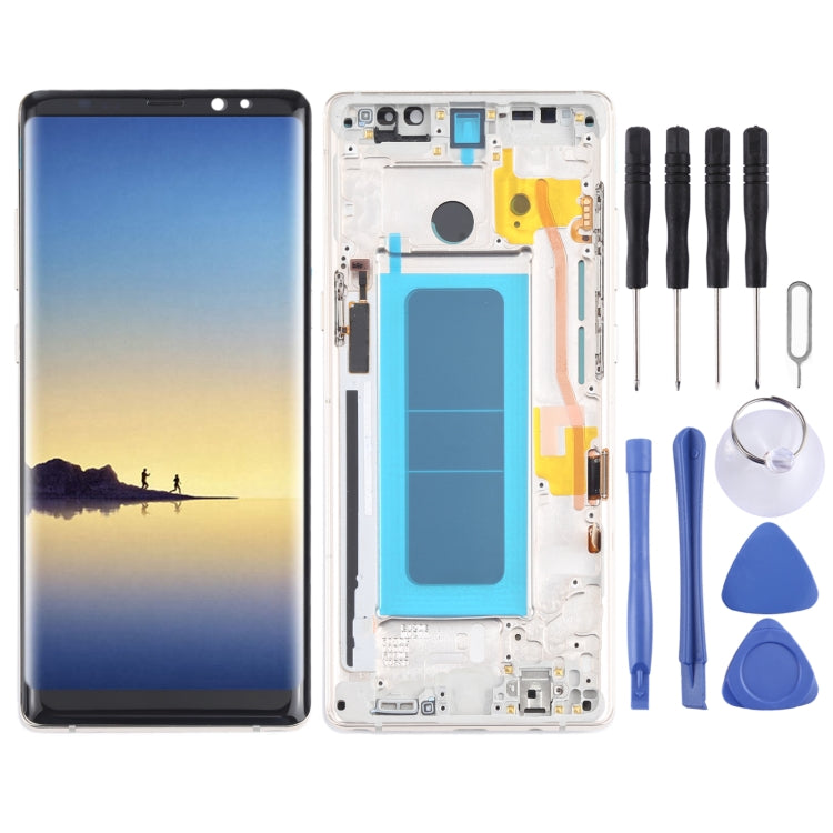 OLED Material LCD Screen and Digitizer Full Assembly with Frame for Samsung Galaxy Note 8 SM-N950, For Samsung Galaxy Note 8(OLED)                      ...