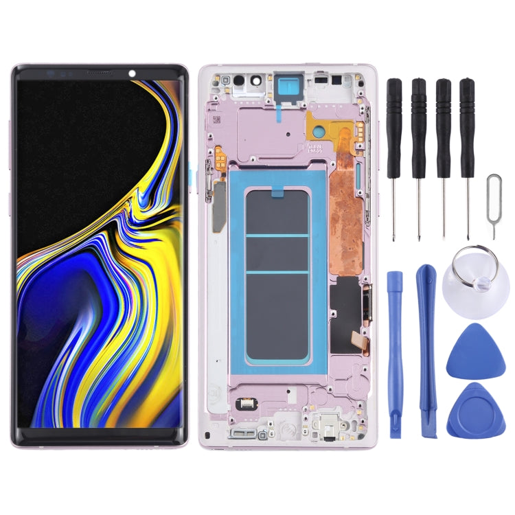 OLED Material LCD Screen and Digitizer Full Assembly with Frame for Samsung Galaxy Note9 SM-N960, For Samsung Galaxy Note9 (OLED)                       ...