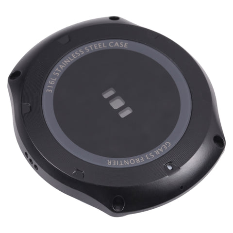 Coperchio dell'alloggiamento posteriore con lente in vetro per Samsung Gear S3 Frontier SM-R760, SM-R760 (Black), SM-R760