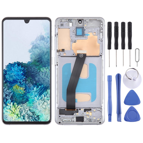 Schermo LCD TFT per Samsung Galaxy S20 SM-G980 Digitizer assemblaggio completo con cornice, non supporta l'identificazione delle impronte digitali, For Samsung Galaxy S20 (Not Fingerprint)