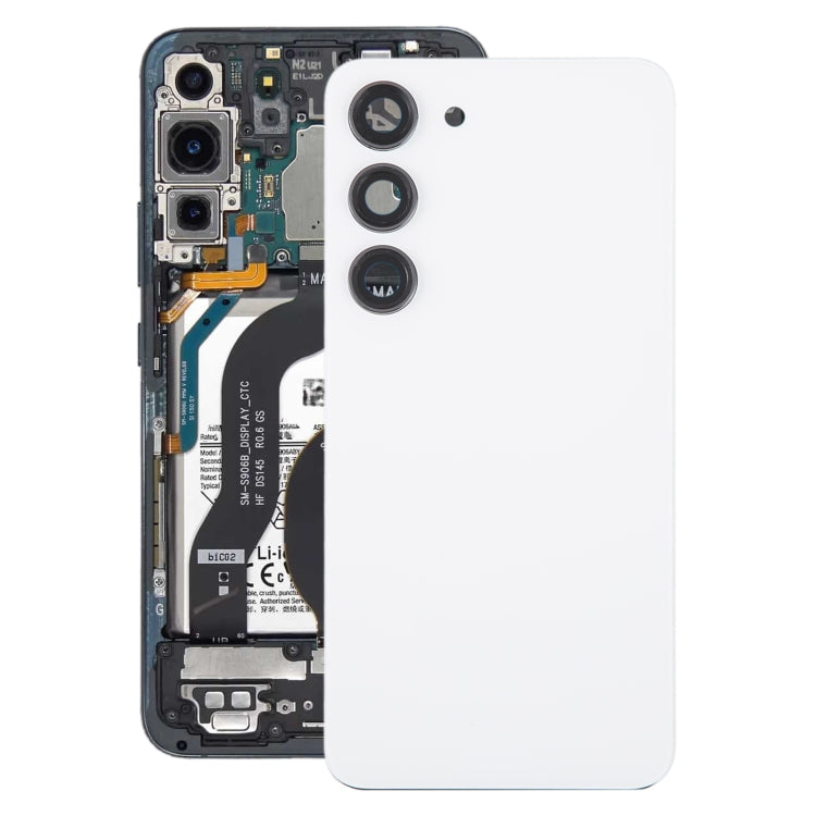 Samsung Galaxy S23 OEM Glass Battery Back Cover with Lens