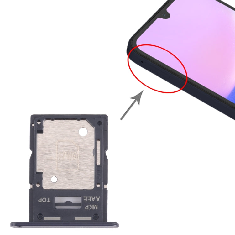 For Samsung Galaxy A15 4G SM-A155F Original SIM Card Tray + SIM / Micro SD Card Tray
