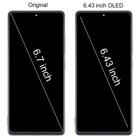 Schermo OLED LCD Completo con Telaio per Samsung Galaxy A71 5G - 6,43