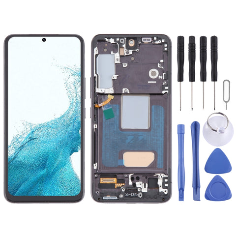 Per Samsung Galaxy S22 5G SM-S901B Versione UE TFT LCD Screen Digitizer assemblaggio completo con cornice, For Samsung Galaxy S22 5G EU Version(TFT)