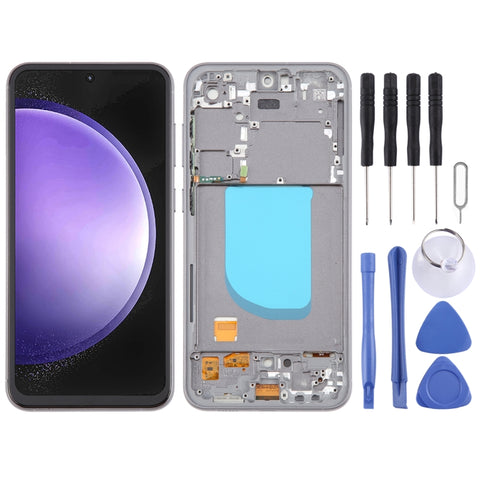 Schermo Digitizer TFT LCD Completo con Telaio per Samsung Galaxy S23