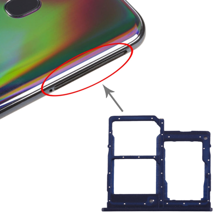 Samsung Galaxy A40 SIM Card and Micro SD Tray - Dark Blue