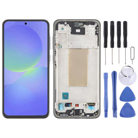LCD Screen Digitizer Full Assembly with Frame for Samsung Galaxy A36
