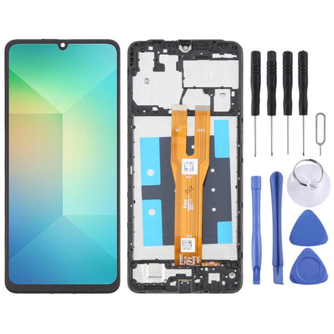 LCD Screen Digitizer Assembly with Frame for Samsung Galaxy A06