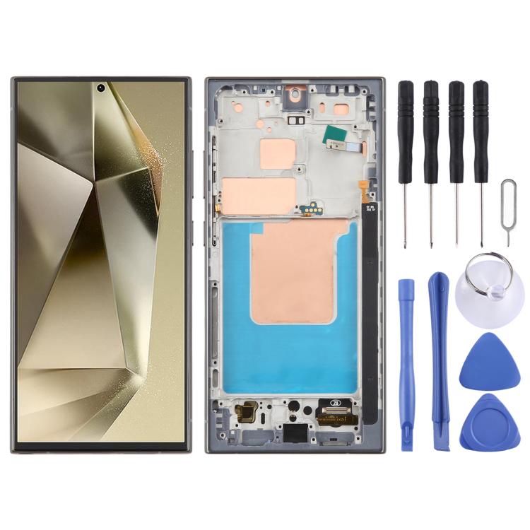 For Samsung Galaxy S24 Ultra SM-S928B 6.72 inch TFT LCD Screen Digitizer Full Assembly with Frame, Not Supporting Fingerprint Identification            ...