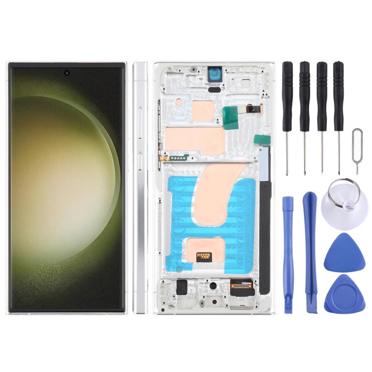For Samsung Galaxy S23 Ultra SM-S918B 6.72 inch TFT LCD Screen Digitizer Full Assembly with Frame, Not Supporting Fingerprint Identification            ...