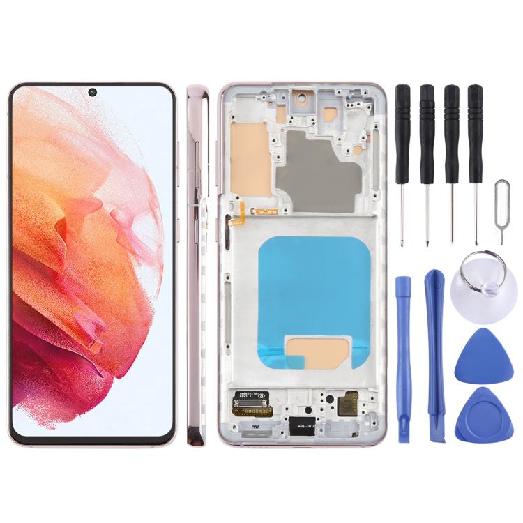 For Samsung Galaxy S21 5G SM-G991B 6.12 inch TFT LCD Screen Digitizer Full Assembly with Frame, Not Supporting Fingerprint Identification               ...