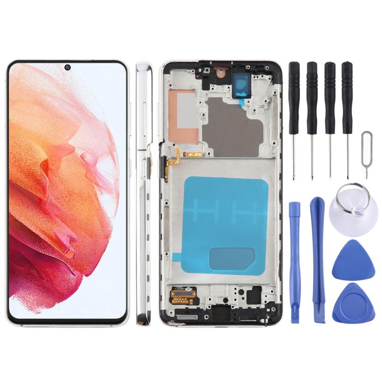 For Samsung Galaxy S21 5G SM-G991B 6.12 inch TFT LCD Screen Digitizer Full Assembly with Frame, Not Supporting Fingerprint Identification               ...
