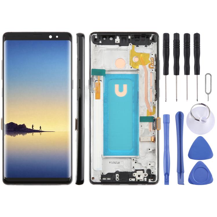 For Samsung Galaxy Note8 SM-N950F 6.25 inch TFT LCD Screen Digitizer Full Assembly with Frame                                                           ...