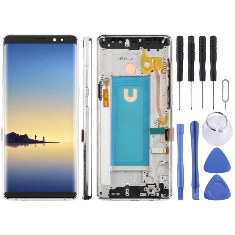For Samsung Galaxy Note8 SM-N950F 6.25 inch TFT LCD Screen Digitizer Full Assembly with Frame                                                           ...