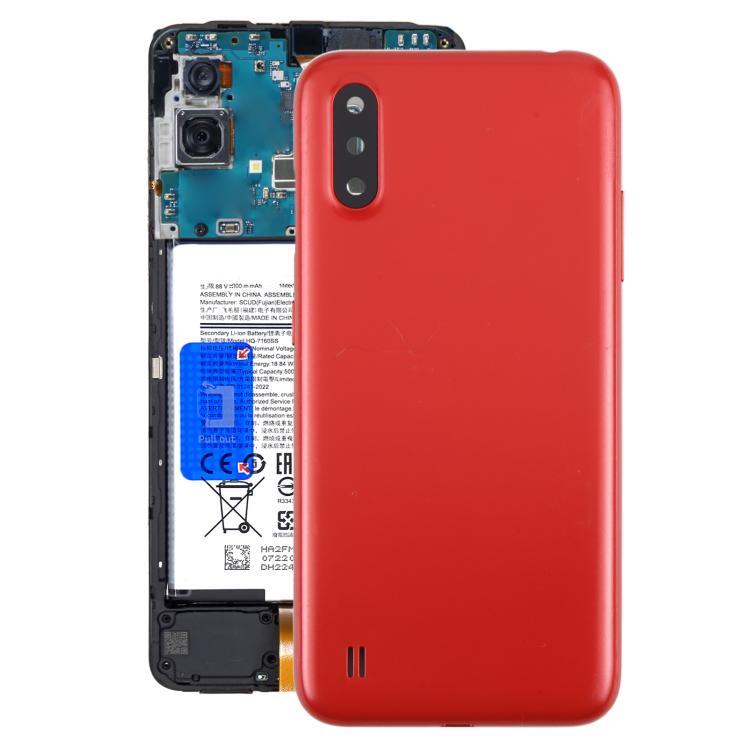 Samsung Galaxy A01 Battery Back Cover with Camera Lens Frame