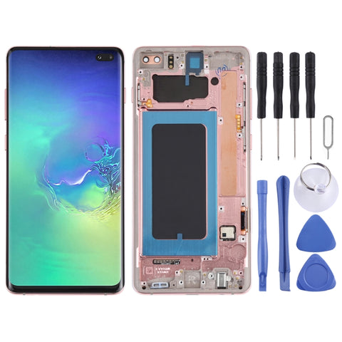 Écran LCD et numérique assemblé complet avec corniche pour Samsung Galaxy S10+, pour Samsung Galaxy S10+