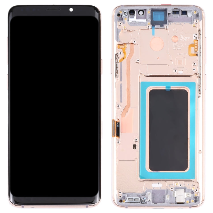 Schermo LCD e digitalizzatore in materiale Super AMOLED assemblaggio completo con cornice per Galaxy S9+ / G965F / G965F / DS / G965U / G965W / G9650   ...