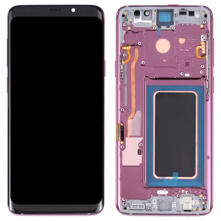 Schermo LCD e digitalizzatore in materiale Super AMOLED assemblaggio completo con cornice per Galaxy S9+ / G965F / G965F / DS / G965U / G965W / G9650   ...
