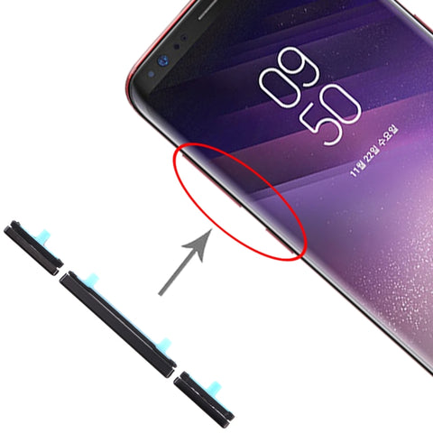 Lot de 10 claviers latéraux pour Galaxy S8/S8+, pour Samsung Galaxy S8/S8+, pour Galaxy S8/S8+, pour Galaxy S8/S8+ (rose)