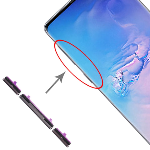 Per Galaxy S10 / Galaxy S10+ 10 Set tasti laterali, For Samsung Galaxy S10 / S10+, For Galaxy S10 / S10+, For Galaxy S10 / S10+ (Pink), For Galaxy S10 / S10+ (Green)