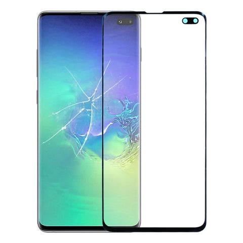 Lente in vetro esterna per schermo Samsung Galaxy S10+ con adesivo