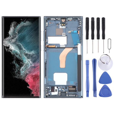 Per Samsung Galaxy S22 Ultra 5G SM-S908U US Edition OLED LCD Screen Digitizer assemblaggio completo con cornice, For Samsung Galaxy S22 Ultra 5G(US Edition), For Samsung Galaxy S22 Ultra 5G