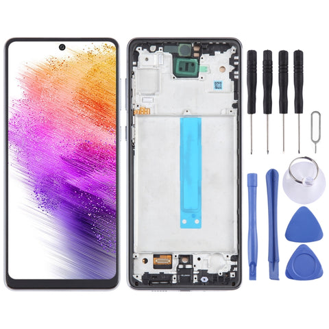 Schermo LCD TFT Completo con Cornice per Samsung Galaxy A73 SM-A736B