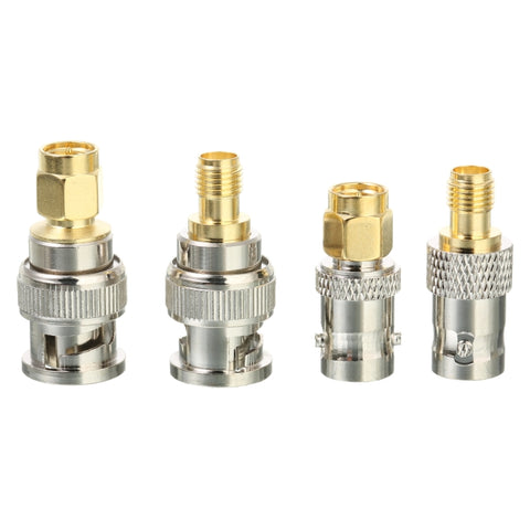 Kit convertitore test adattatore RF da 4 pezzi/set connettori SMA a BNC