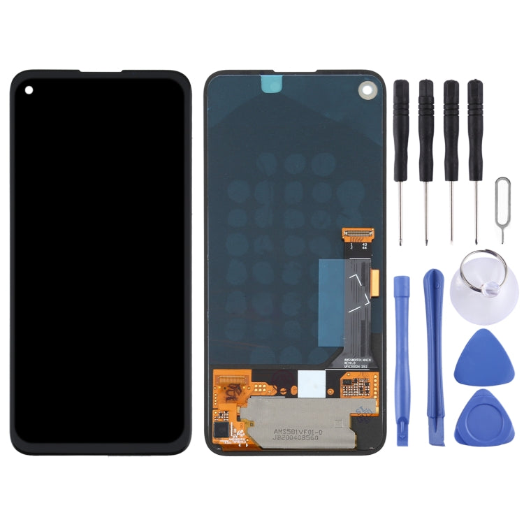 Schermo LCD e digitalizzatore assemblaggio completo per Google Pixel 4a G025J, For Google Pixel 4a