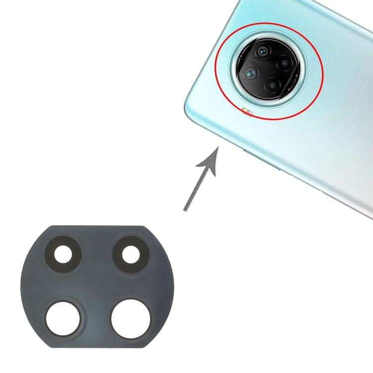 10 PCS Back Camera Lens for Xiaomi Redmi Note 9 Pro 5G