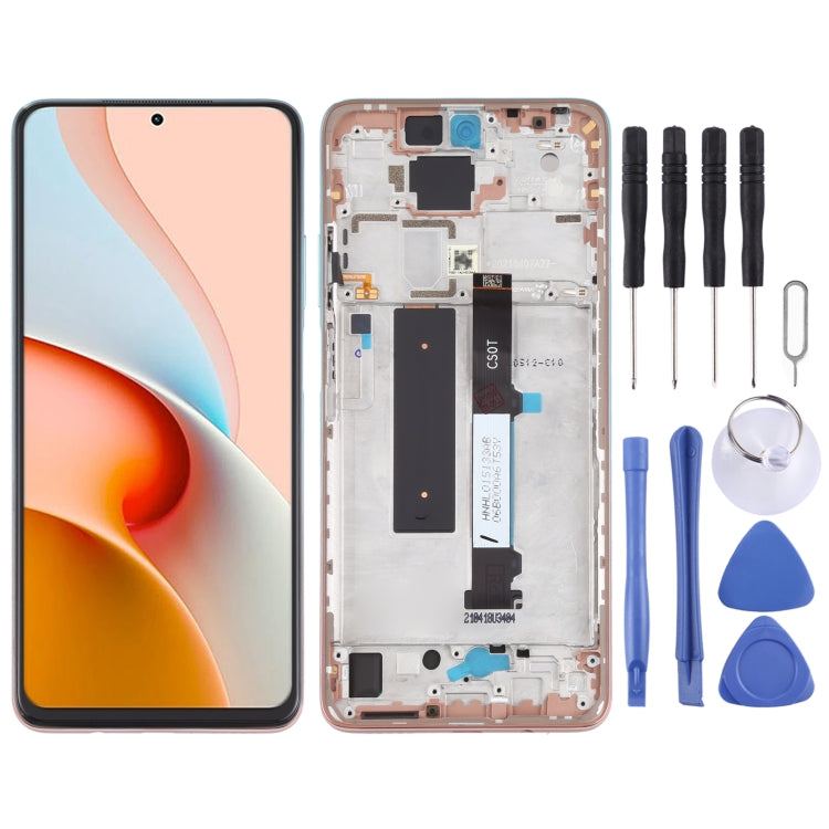 Original LCD Screen and Digitizer Full Assembly with Frame for Xiaomi Redmi Note 9 Pro 5G / Mi 10T Lite 5G M2007J17C M2007J17G                          ...