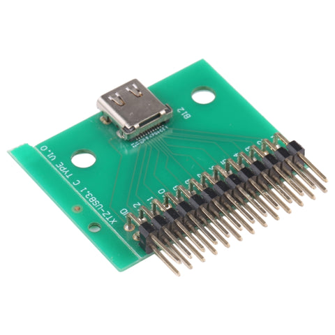 Scheda di test femmina di tipo C positiva e negativa a doppia faccia USB 3.1 con connettore femmina PCB 24P, Type C Female
