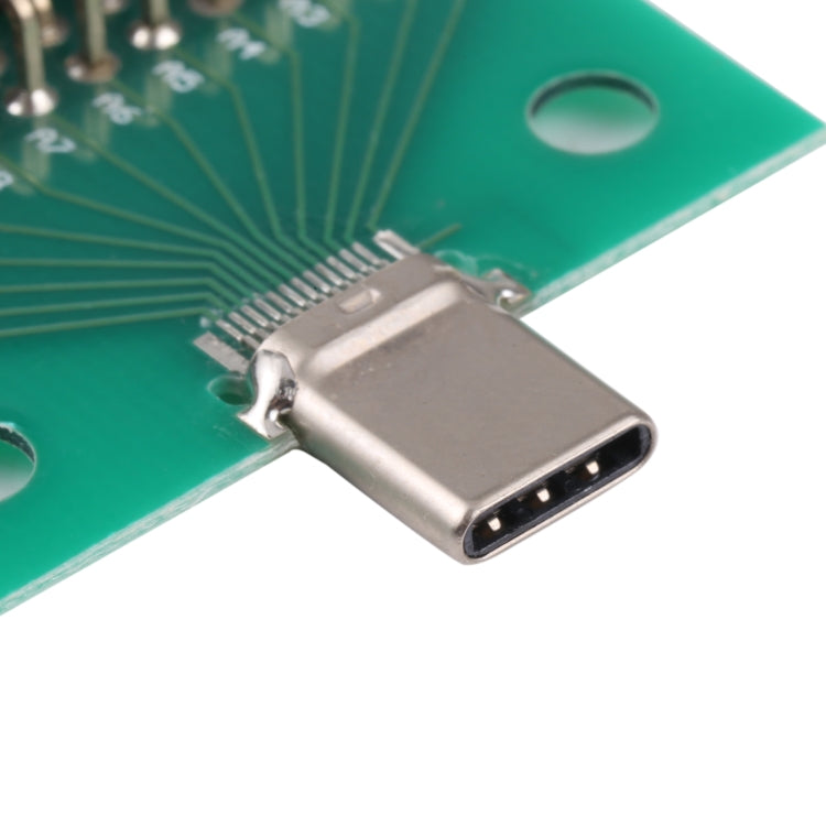 Type C Male Test Board USB 3.1 with PCB Board 24P+2P Connector, Type C Male
