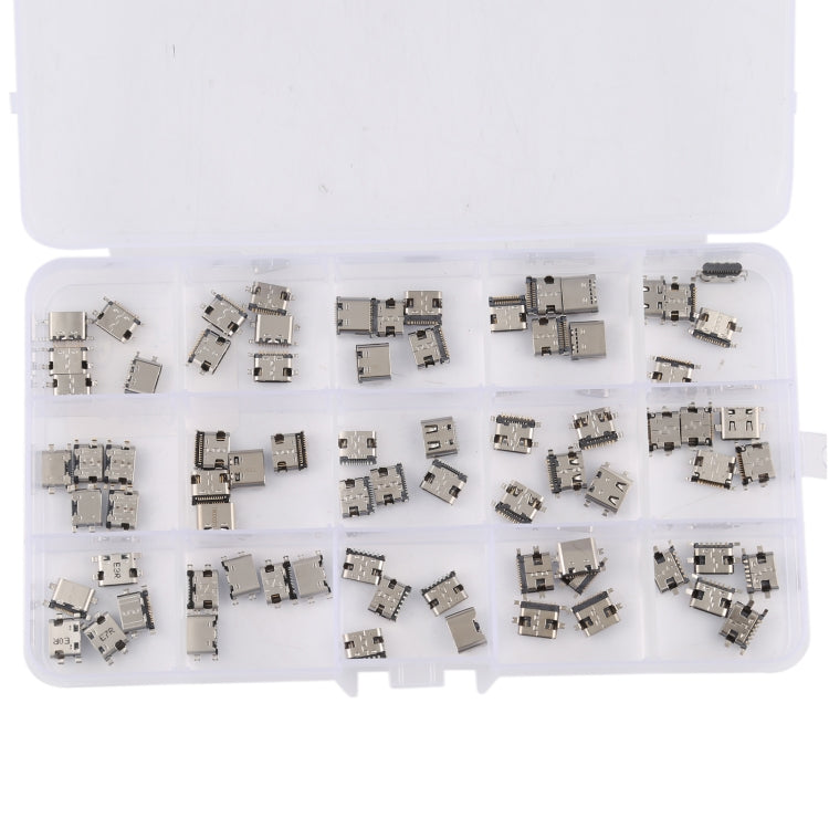 75 PCS USB Type C Charging Port Connectors for Repair Tools