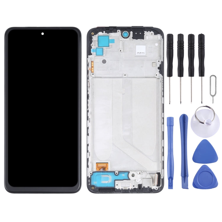OLED Material LCD Screen and Digitizer Full Assembly With Frame for Xiaomi Redmi Note 10 4G / Redmi Note 10s 4G / Redmi Note 11 SE India / Poco M5s  M21...
