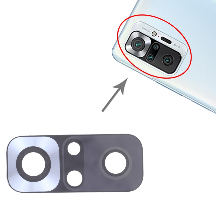 10 PCS Back Camera Lens for Xiaomi Redmi Note 10 Pro