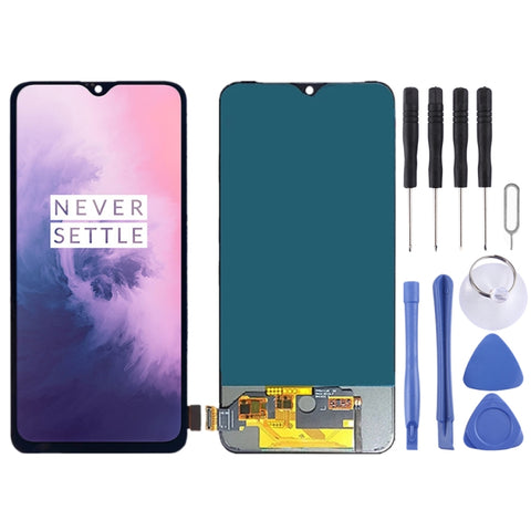 Per OnePlus 7 GM1905 GM1901 GM1900 GM1903 con digitalizzatore assemblaggio completo, non supporta lo schermo LCD TFT per l'identificazione delle impronte digitali, For OnePlus 7