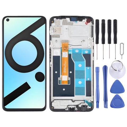Schermo LCD e digitalizzatore assemblaggio completo con cornice per OPPO Realme 6i (India) / Realme 6s / Realme Narzo RMX2002, Per Realme 6i (India)/Realme 6s
