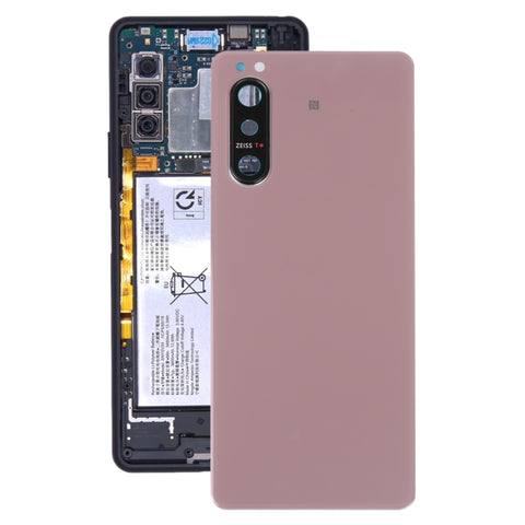 Cover posteriore della batteria con copriobiettivo della fotocamera per Sony Xperia 5 II, For Sony Xperia 5 II