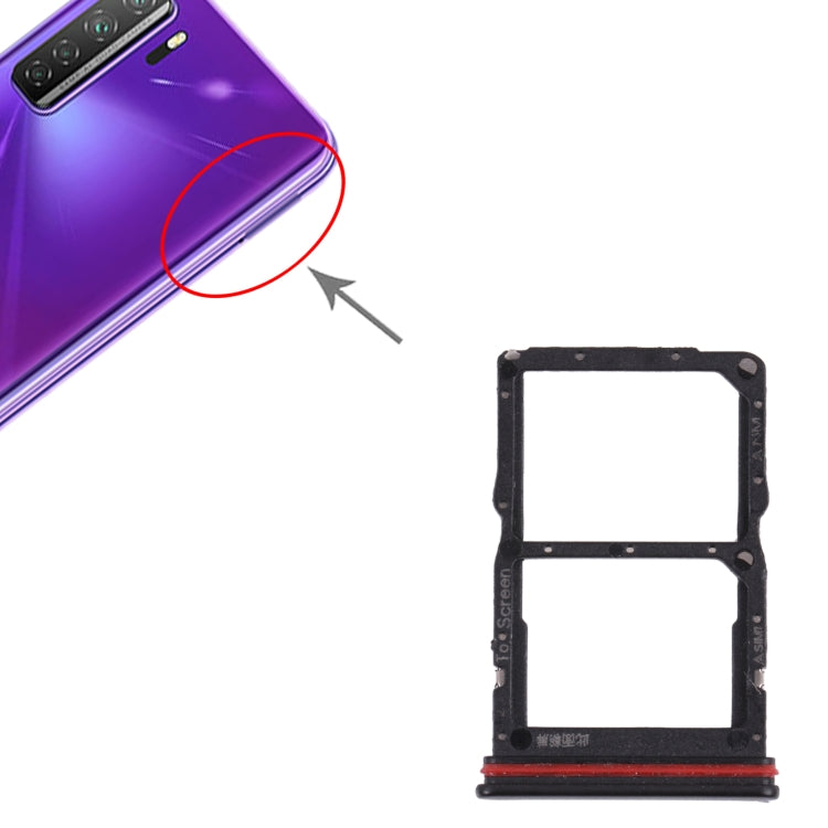 SIM Card Tray + NM Card Tray for Huawei nova 7 SE 5G Youth, For Huawei nova 7 SE 5G Youth