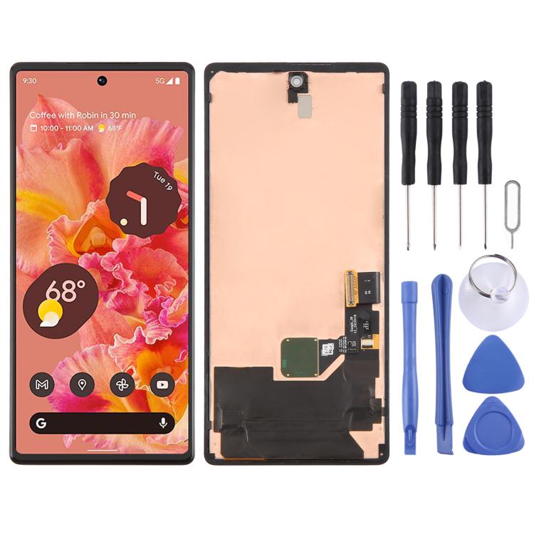 Schermo LCD in materiale AMOLED e digitalizzatore assemblaggio completo con cornice per Google Pixel 6, For Google Pixel 6 (Original)