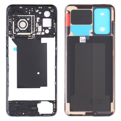 Pour OPPO Realme GT RMX2202 Piastra corniche centrale + couvercle batterie postérieure, pour OPPO Realme GT
