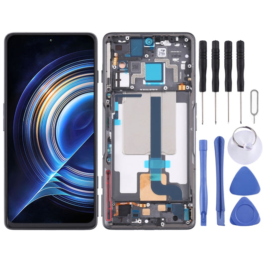 Schermo LCD e digitalizzatore assemblaggio completo con cornice per Xiaomi Redmi K50 Gaming/Poco F4 GT, For Xiaomi Redmi K50 Gaming/Poco F4 GT()